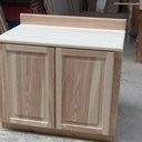 Meuble évier frêne