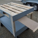 Table multifonctions suite et fin ajout  de presse et barre de maintien  pour grosses pièces