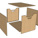 Caisse à jouets en peuplier