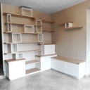 Meuble salon Hêtre et Blanc