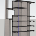 Etagères / placard dans l'entrée