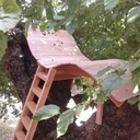 Un transat 2 places dans le murier...