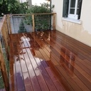 Terrasse bois sur pilotis- platelage exotique Ipé.