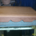 Petite console en chene massif pour tel/fax.