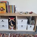 Meuble rangement et assise chambre enfants
