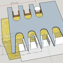 Gabarit queue d'aronde maison