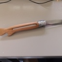 Opinel poisson en merisier et lame carbone