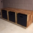 Mud house bench - banc de hall d'entrée