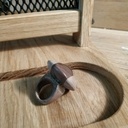 Bague en chêne noyer et érable