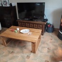 Table basse en hêtre