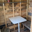 Aménagement intérieur de la cabane