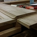 Porte d'atelier en chêne