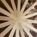 Claustra chêne design kumiko