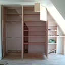 Placard étagère incruster