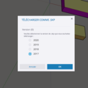 Pense à choisir le format 2017 pour le téléchargement du SKP