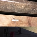 Cuisine chêne massif et crédence en argile