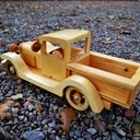 Ford pickup en bois