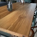 Table en métal et chêne massif