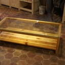 Table basse avec dessus en verre