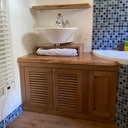 Salle de bain en orme