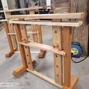 2 tréteaux réglables.