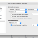 Options du modèle - Afficher le format des unités
