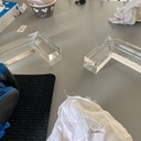 Table basse nœud de Trèfle en noyer