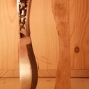 Couteau n°6, l'intrus, et son ombre en bois