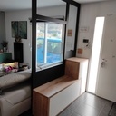 Verrière avec son meuble et meuble d'entrée avec clostra