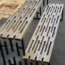 Un banc design et modern pour plantes