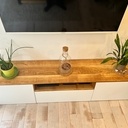 Meuble TV Chêne et Blanc