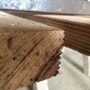 Cuisine chêne massif et crédence en argile