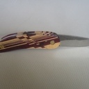 Couteau en bois de violette et movingui