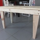 Table basse en recup, pour creche de noël