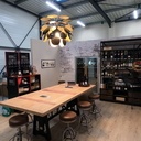 Table Chêne Massif effet "douelles de vin" finition rubio mat