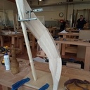 Maquette limon d'escalier à jour conique