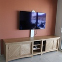 Meuble TV en châtaignier