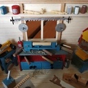 Vitrine Atelier miniature d'un boiseux