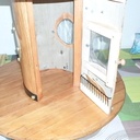 Table basse touret avec gravure