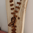 Fermeture éclair en bois