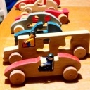 Véhicules pour playmobil bois