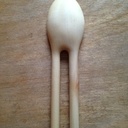 2 Cuillères en marronier