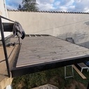 Terrasse sur pilotis métal et bois