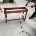 Banc d'orgue Hammond en acajou