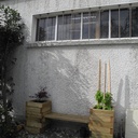 Le banc-jardinière de l'atelier