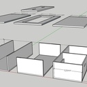 Aménagement d'un véhicule utilitaire type CADDY en Valchromat