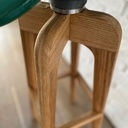 Tabouret de bar en chêne avec assise tracteur