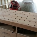 Etabli en Contreplaqué et plateau en Hêtre