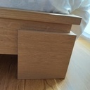 Lit double en chêne