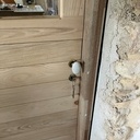 Porte en châtaignier